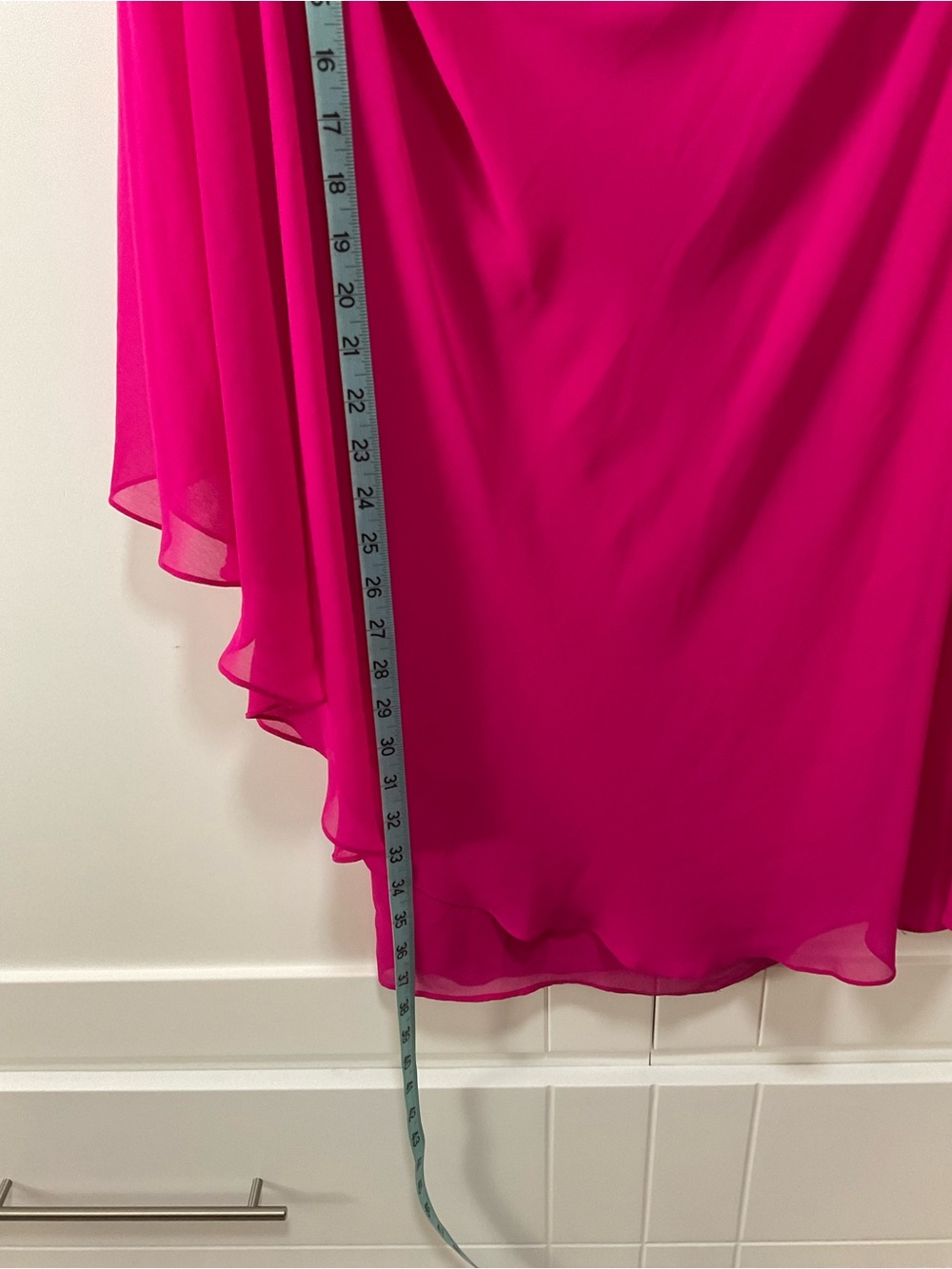 Ralph Lauren Fuchsia One-Shoulder Dress - Picture 2 of 8